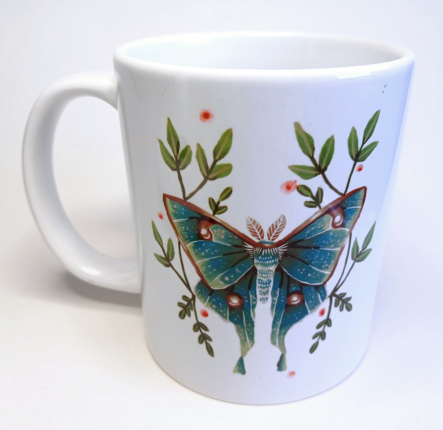 Lunar Moth - Bespoke Printed Cups (featuring artists own unique hand painted designs)