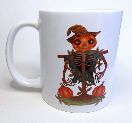 Pumpkin Scarecrow - Bespoke Printed Cups (featuring artists own unique hand painted designs)